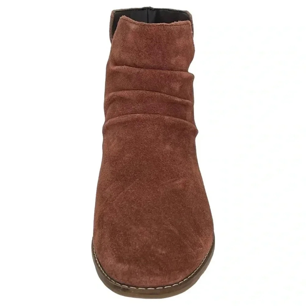 Cole Haan Alayna Mahogany Suede Leather Womens Ankle Boots Size 6.5M - Picture 4 of 11